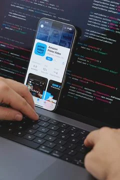 Code for new Amazon prime video app Stock Photos