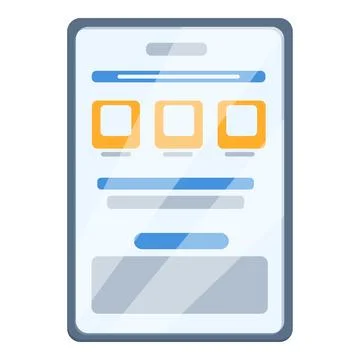 Code new design web icon cartoon vector. Change mobile user Stock Illustration