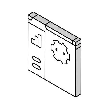 Code optimization analyst isometric icon vector illustration Stock Illustration