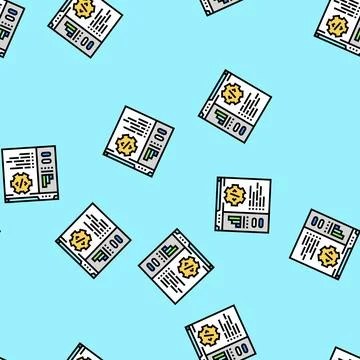 Code optimization analyst vector seamless pattern Stock Illustration
