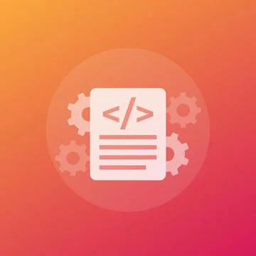 Code optimization icon, transparent vector Stock Illustration