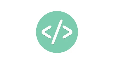 Code Php 2D Animated Icon in Color,isolated on White Background 4K Stock Footage 160130168