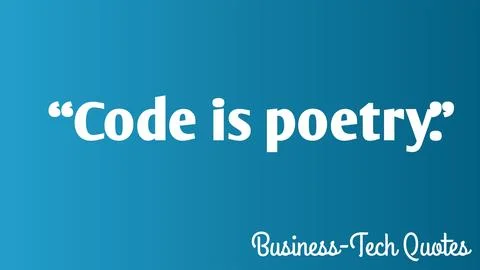 Code is poetry. イラスト素材