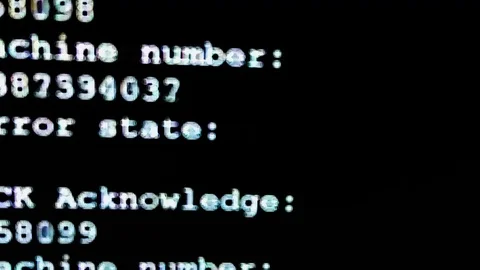 Code printing on a screen Vídeos de archivo 91770286