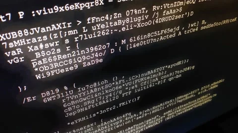 Code program animation. software program background. Stock Footage 218606850