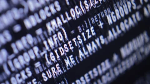 Code program close-up. program coding on computer Stock Footage 202522292