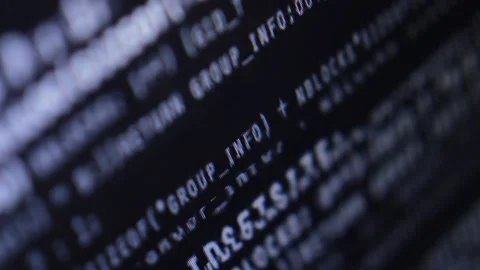 Code program close-up. program coding on computer Stock Footage 202522890