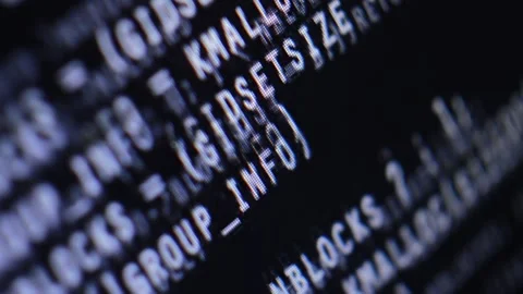 Code program close-up. program coding on computer Stock-Footage 202523127