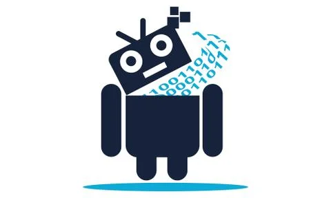 Code Program Robot Education 库存插图