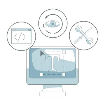 Code programmer concept Stockillustratie