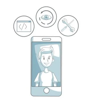 Code programmer concept イラスト素材