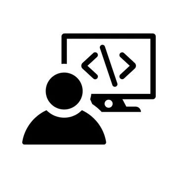 Code, programmer icon. イラスト素材