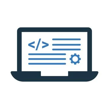 Code, programming icon. Simple editable vector illustration. Stock Illustration