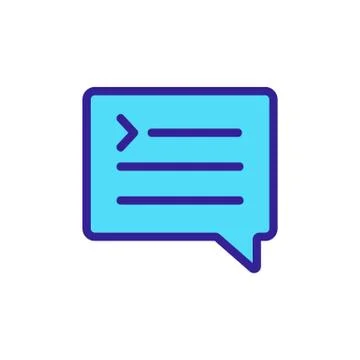 Code programming icon vector. Isolated contour symbol illustration Stock Illustration