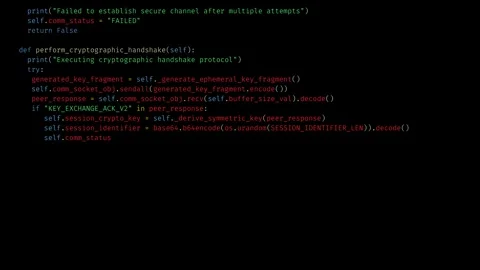 Code of programming script and PASSWORD FOUND at the End on black background Stock Footage 321978581