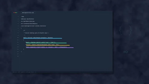 Code programming software interface development technology digital screen Stock Footage 346736979