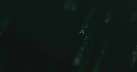 Code rain of random symbols falling Vídeos de archivo 313424206