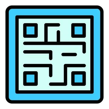 Code reader icon vector flat イラスト素材