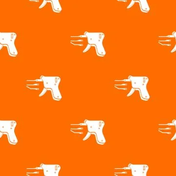 Code reader pattern orange Illustrazione stock