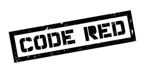 Code Red rubber stamp Stock Illustration