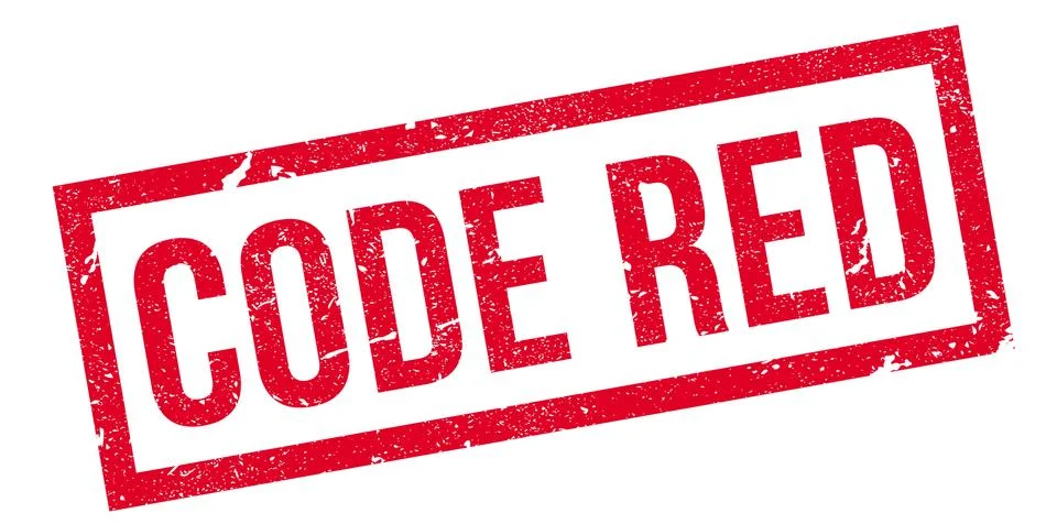 Code Red rubber stamp イラスト素材