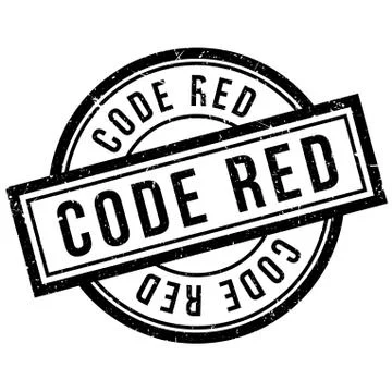 Code Red rubber stamp Stock Illustration