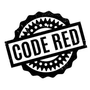 Code Red rubber stamp イラスト素材