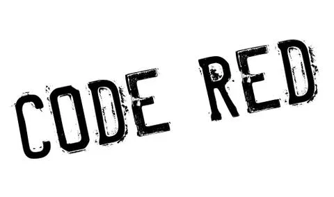 Code Red rubber stamp Stock Illustration