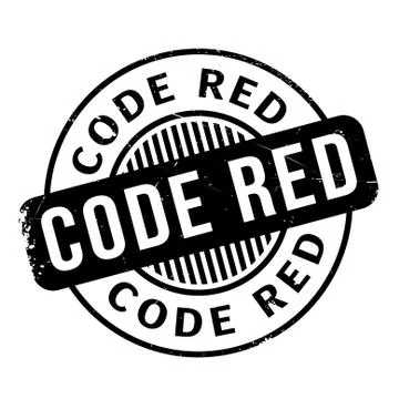Code Red rubber stamp Stock Illustration