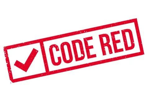 Code Red rubber stamp Stock Illustration