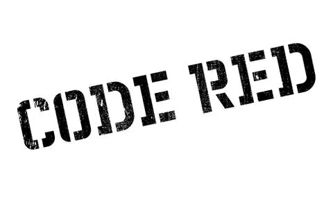 Code Red rubber stamp Stock Illustration