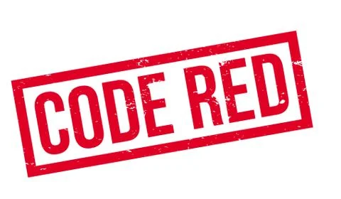 Code Red rubber stamp Stock Illustration