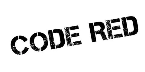 Code Red rubber stamp Stock Illustration