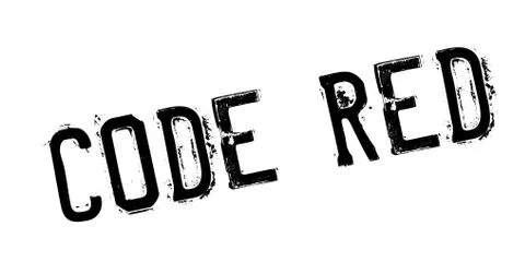 Code Red rubber stamp イラスト素材