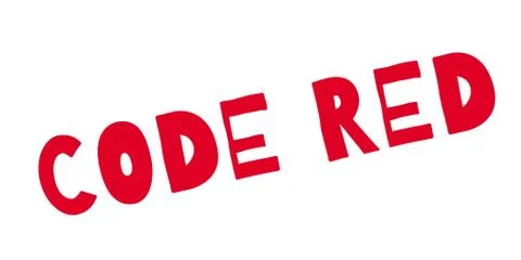 Code Red rubber stamp Stock Illustration