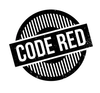 Code Red rubber stamp Stock Illustration
