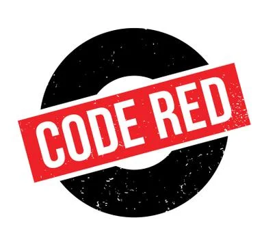 Code Red rubber stamp Stock Illustration