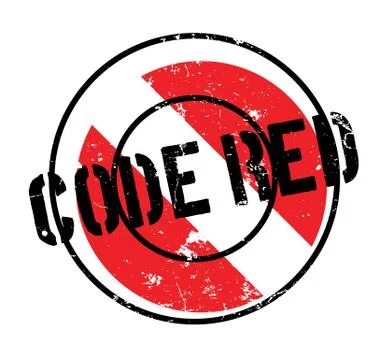 Code Red rubber stamp Stock Illustration