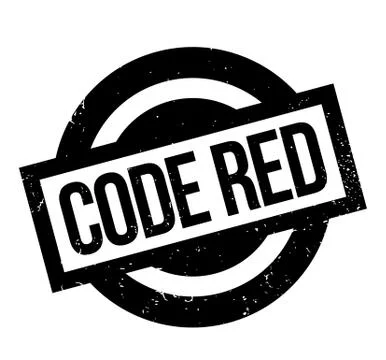 Code Red rubber stamp Stock Illustration
