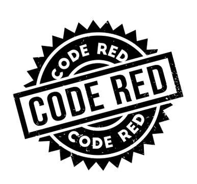 Code Red rubber stamp イラスト素材
