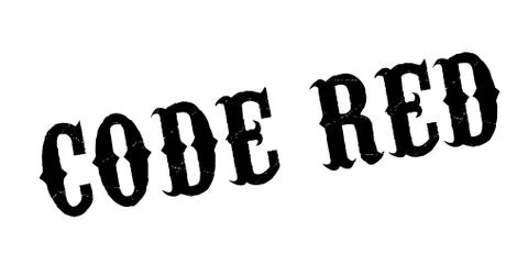 Code Red rubber stamp イラスト素材