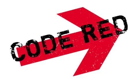 Code Red rubber stamp イラスト素材