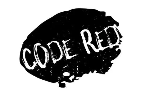 Code Red rubber stamp Stock Illustration