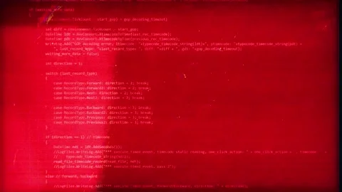 Code Red on screen warning background digital concept Stock Footage 333264481