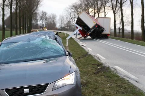 Code red for storm in the Netherlands, Kampen - 18 Jan 2018 Stock-Fotos