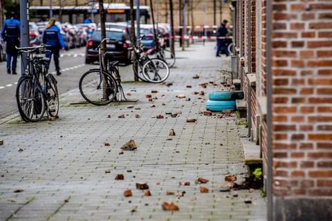 Code red for storm in the Netherlands, Rotterdam - 18 Jan 2018 Stock-Fotos