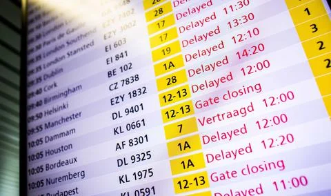 Code red for storm in the Netherlands, Schiphol - 18 Jan 2018 Stock-Fotos