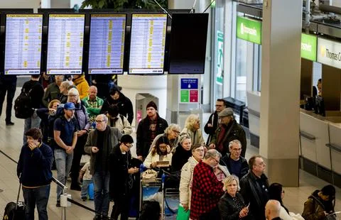 Code red for storm in the Netherlands, Schiphol - 18 Jan 2018 Stock-Fotos