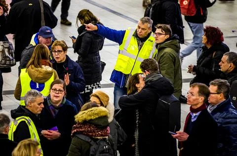 Code red for storm in the Netherlands, Utrecht - 18 Jan 2018 Stock-Fotos