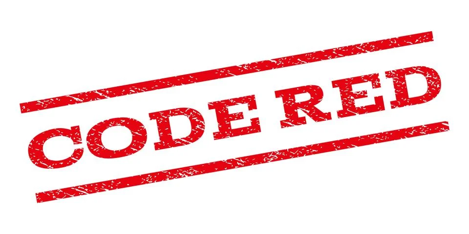 Code Red Watermark Stamp Stock Illustration